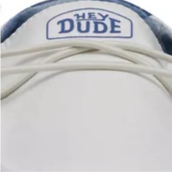 HEYDUDE Wally EXCLUSIVE Colorado Mountain ShoeS White/Blue Kid 6 /Women’s 7 NWOB - Picture 5 of 8